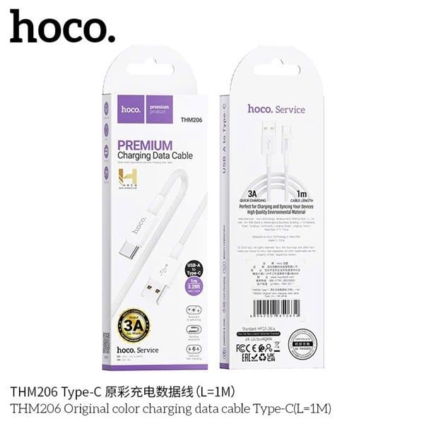 Cáp Sạc USB.C - Hoco THM206 - Dù 1m