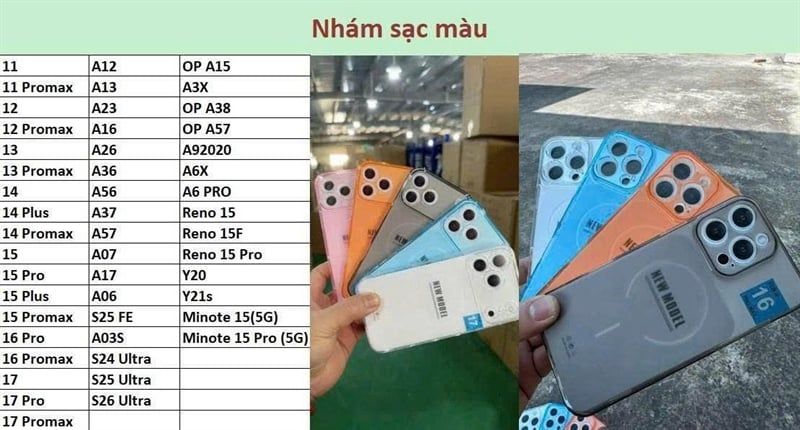 Ốp Nhám Sạc Màu