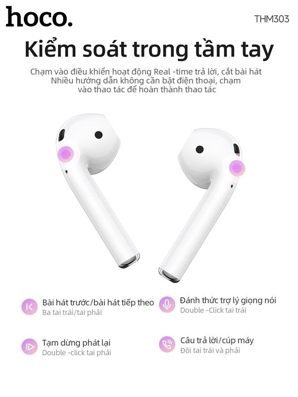 Tai Nghe AirPod - Hoco - THM303 / 4H / pin 300mah