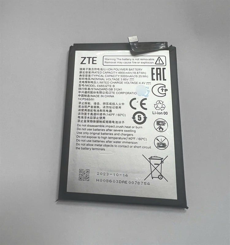 Pin ZTE BLADE V50 / V50S/ V50 Pro / E6553ZTE-B / 5000mah