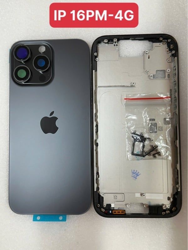 Vỏ Bộ Iphone 16 Pro Max - 4G Zin ( Full PK, có KS ) - Đen