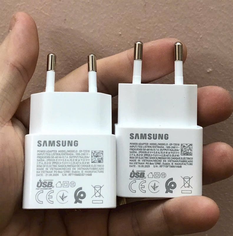 Cóc Sạc Samsung 25W mini Zin Bóc (trần)