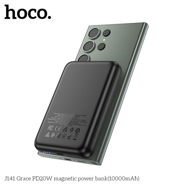 Pin Dự Phòng Hoco J141/ Sạc Không Dây - Sạc Nhanh 14W - 10000mAh