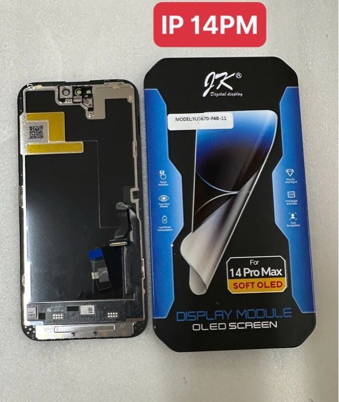Màn Hình Iphone 14 Pro Max - JK / Oled Phôi Dẻo / 120Hz ( sàn được ic )