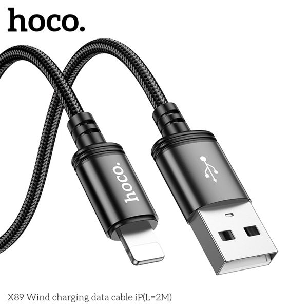 Cáp Sạc USB.IPHONE HOCO X89 - 2m (sl20-1/30-2/50-3)