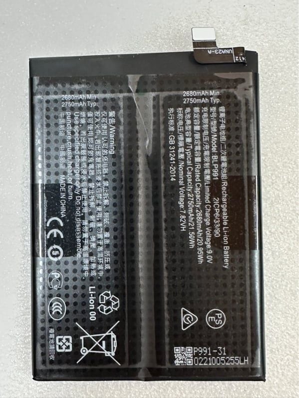 Pin Oppo 991 / Realme GT Neo 5SE / BLP991 - 5500mAh