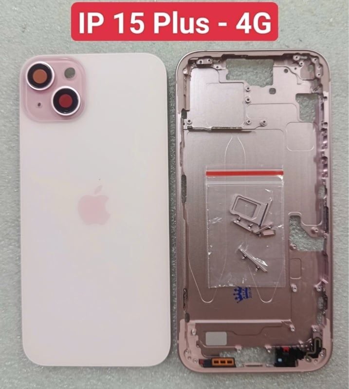 Vỏ Bộ Iphone 15 Plus 4G - Zin Hồng ( Full PK, có KS )