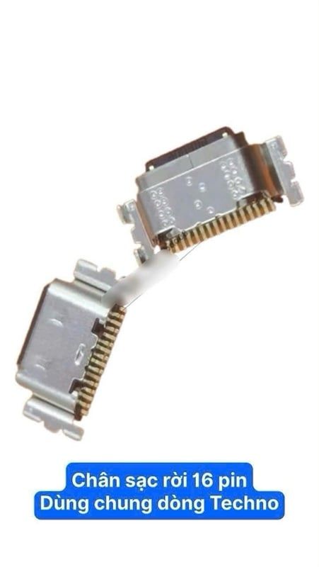 Chân Sạc Rời Đa Năng Chung Nhiều Dòng Máy Tecno, Infinix, ZTE ... ( chân sạc 16 pin )