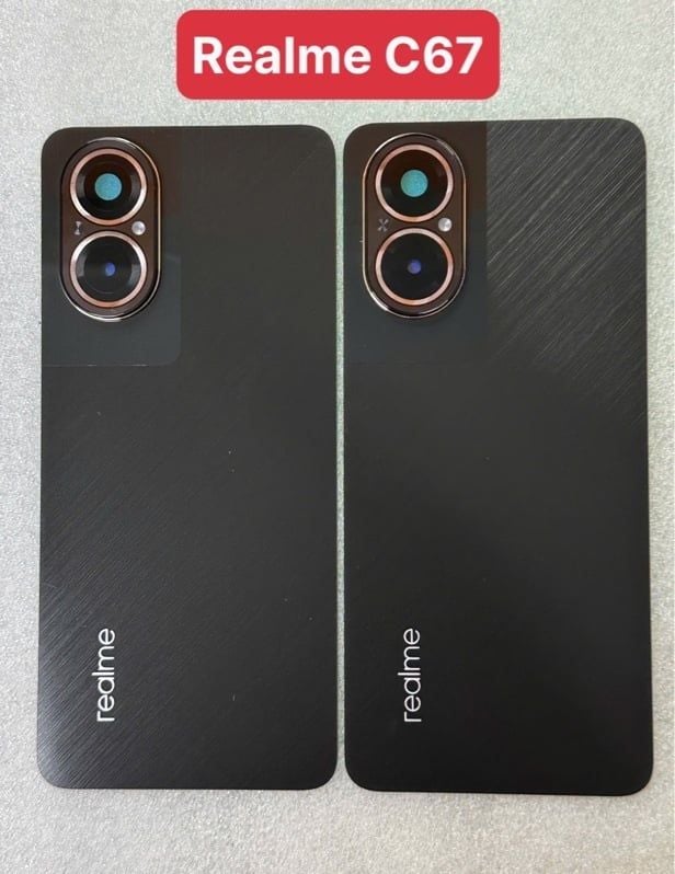 Lưng Oppo Realme C67 Zin - Đen + KC