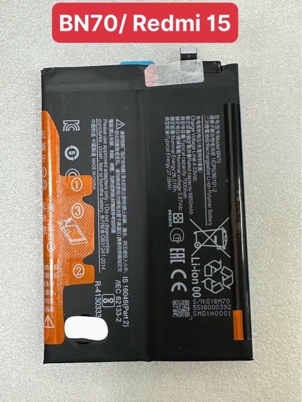 Pin Xiaomi BN70 / Redmi 15 / Poco M7 - 4G - 7000mAh