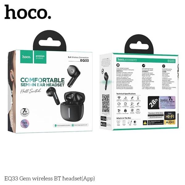 Tai Nghe Airpod - Hoco EQ33 (7h) Trắng/ Đen