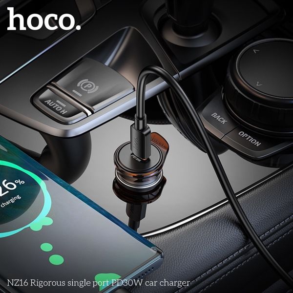Cóc Sạc Xe Ô Tô - Hoco NZ16 - Sạc Nhanh 30W