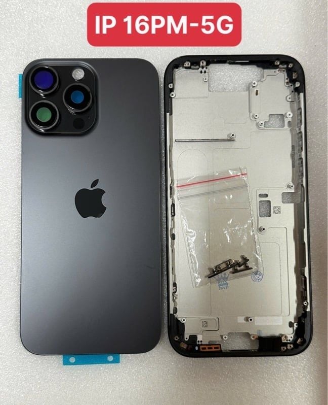 Vỏ Bộ Iphone 16 Pro Max 5G Zin ( Full PK ) - Đen ( ko ks, ko nút 5G )