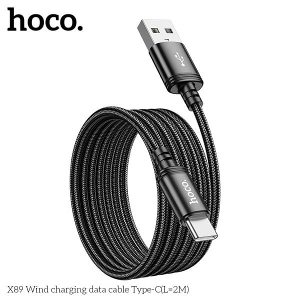 Cáp Sạc USB.C - Hoco X89 - dù 2m (sl20-1/30-2/50-3)