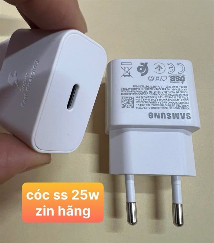 Cóc Sạc Samsung 25W mini Zin Bóc (trần)
