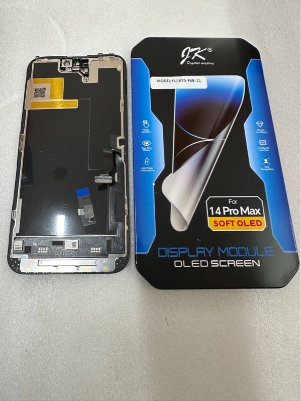 Màn Hình Iphone 14 Pro Max - JK / Oled Phôi Dẻo / 120Hz ( sàn được ic )