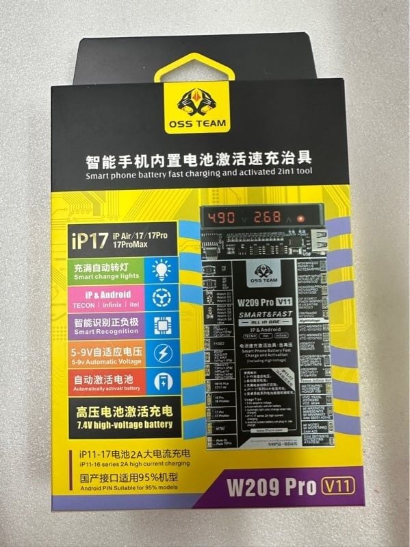 Vỹ Kích Pin W209 Pro V11 (IP 11 - 17 PM / Samsung / Oppo / Xiaomi / Vivo )