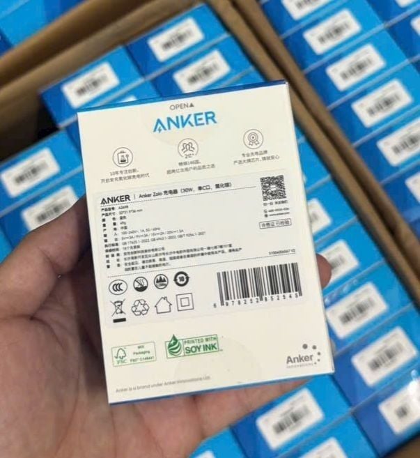 Cóc Sạc Nhanh Type C - PD 30W Anker Zolo A2698