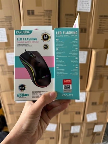 Chuột Có Dây Có Đèn Led Kakusiga KSC - 872