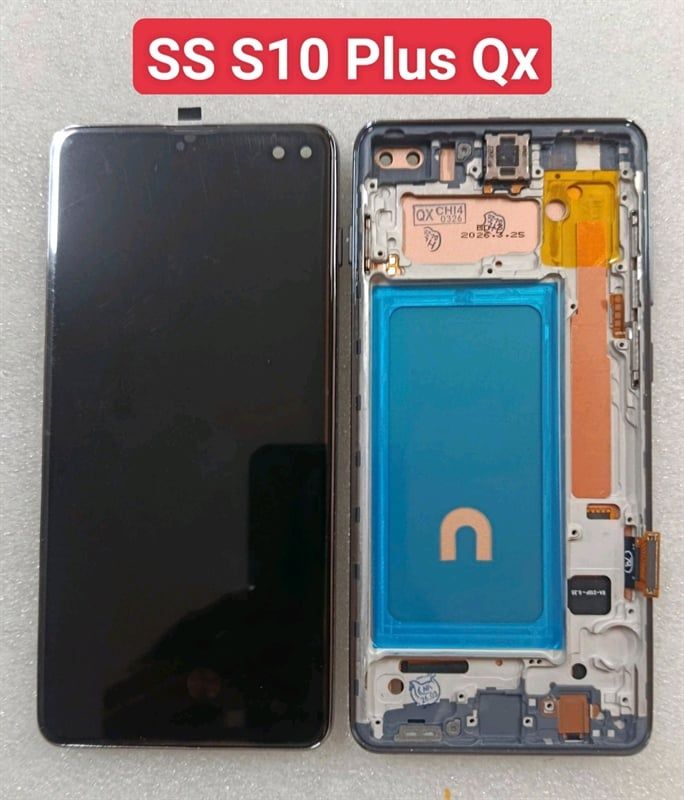 Màn Hình Samsung S10 Plus / G975 Qx Khung - Đen