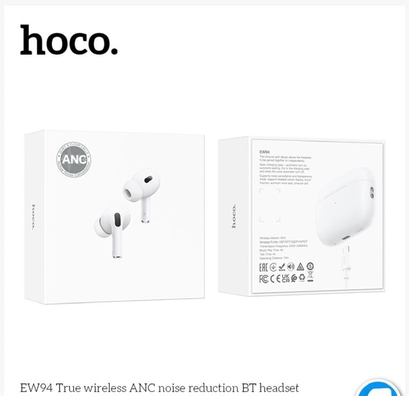 Tai Nghe Bluetooth Hoco EW94 ANC - Chống Ồn