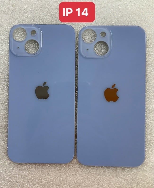 Lưng Iphone 14 Xanh Blue - Zin Liền Khối Xịn