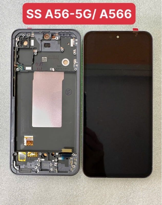 Màn Hình Samsung A56 - 5G / A566 Oled / 2ic Khung Phôi To - Đen