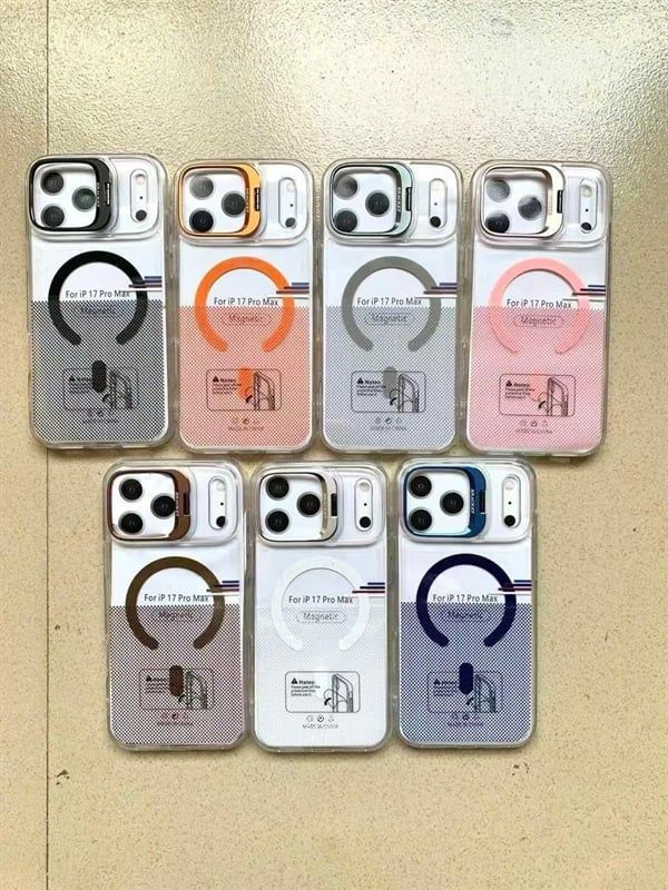 Ốp Lưng Likgus Trong - Cam Giá Đỡ Moonlight - MagSafe