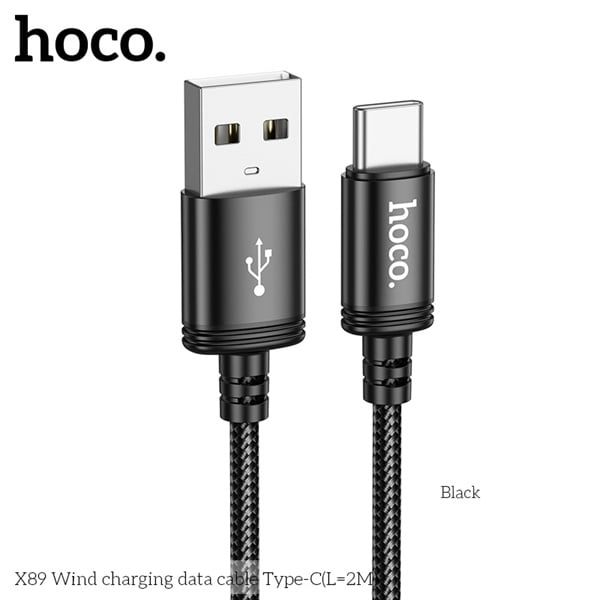 Cáp Sạc USB.C - Hoco X89 - dù 2m (sl20-1/30-2/50-3)