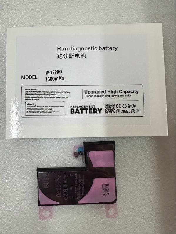 Pin iPhone - Chạy Chuẩn Đoán - 15 Pro - DLC - 3500mAh - DV