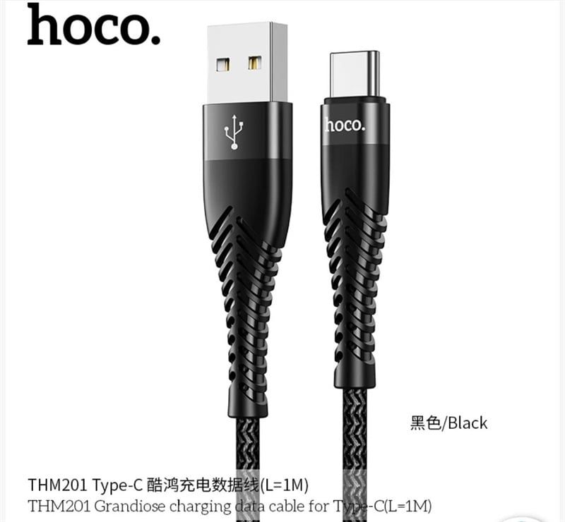 Cáp Sạc USB.C - Hoco THM201 - dù 1m (sl20-1/30-2/50-3)