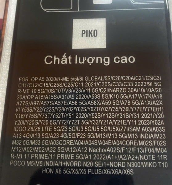 1 Cường Lực Piko: Y20/ Y21/ V27
