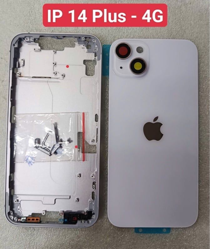 Vỏ Bộ Iphone 14 Plus - 4G Zin - Tím ( Full PK )