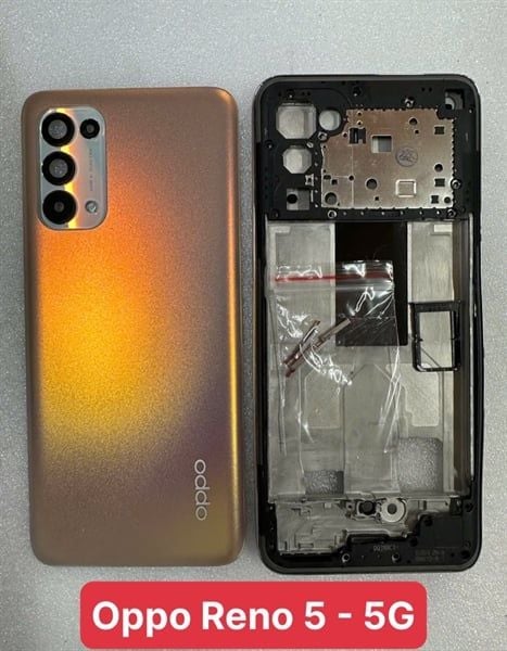 Vỏ Bộ Oppo Reno 5 - 5G Bạc Đa Sắc