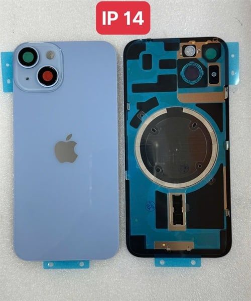 Lưng Iphone 14 Zin - Xanh (+Cam + Sạc Không Dây)