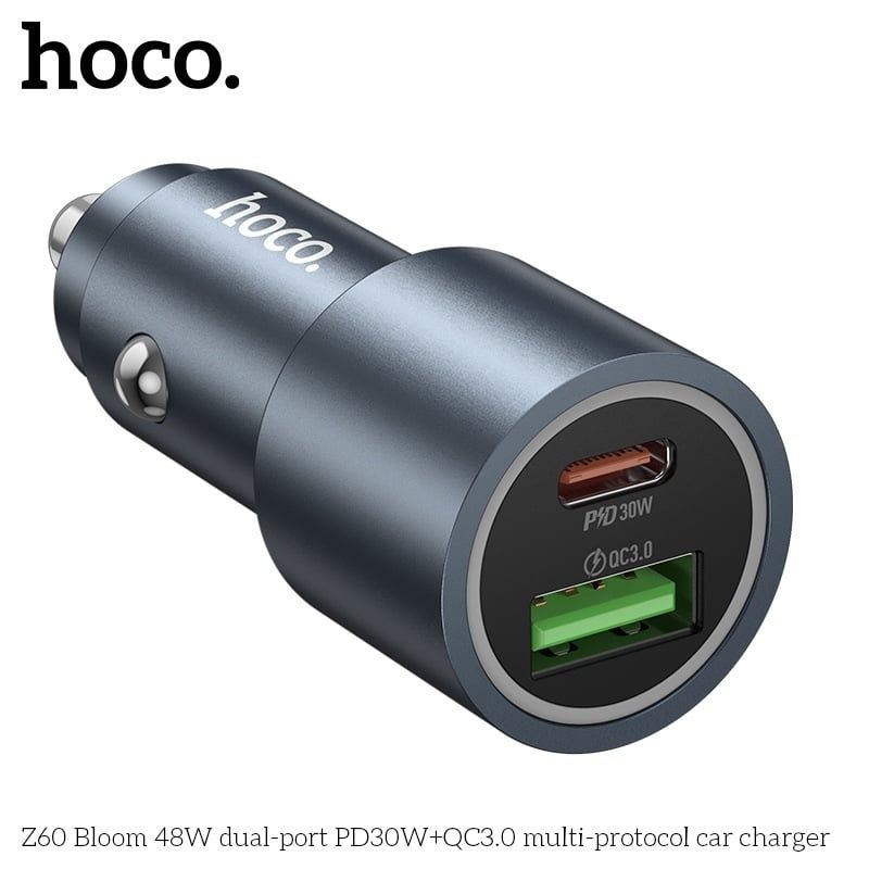 Cóc Sạc Xe Ô Tô - Hoco Z60 - 48W ( SL5-2/10-4)