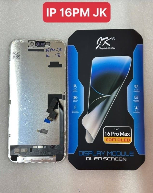 Màn Hình Iphone 16 Pro Max - JK / Oled Phôi Dẻo / 120Hz