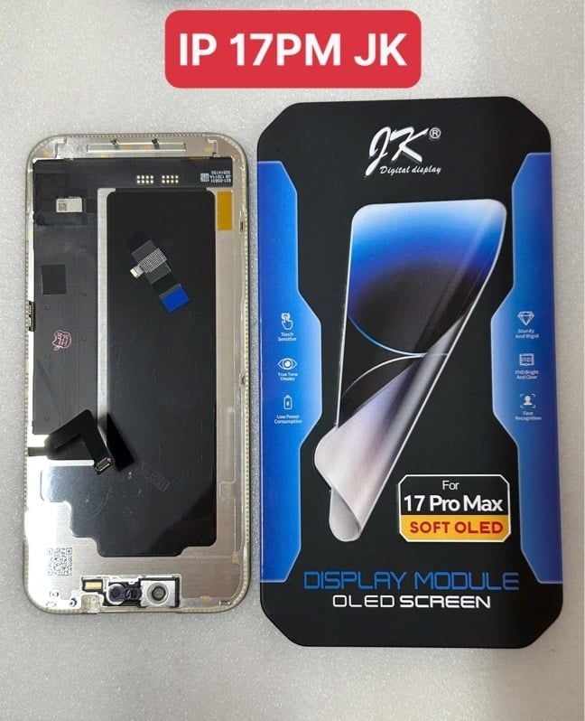 Màn Hình Iphone 17 Pro Max - JK / Oled Phôi Dẻo / 120HZ