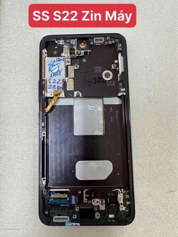 Màn Hình Samsung S22 / S901 Zin Khung - Bóc Máy - Đen (Amoled)
