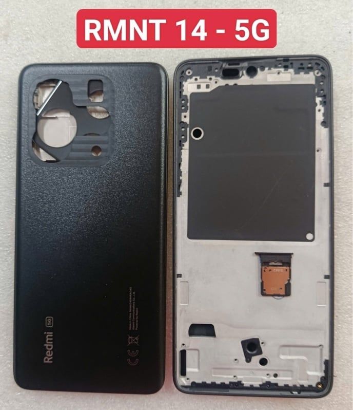 Vỏ Bộ Xiaomi Redmi Note 14 - 5G - Đen + KC + Sim