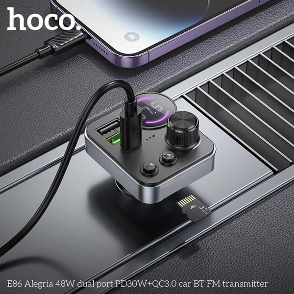 Cóc Sạc Xe Ô Tô - Hoco E86 - Sạc Nhanh 48W