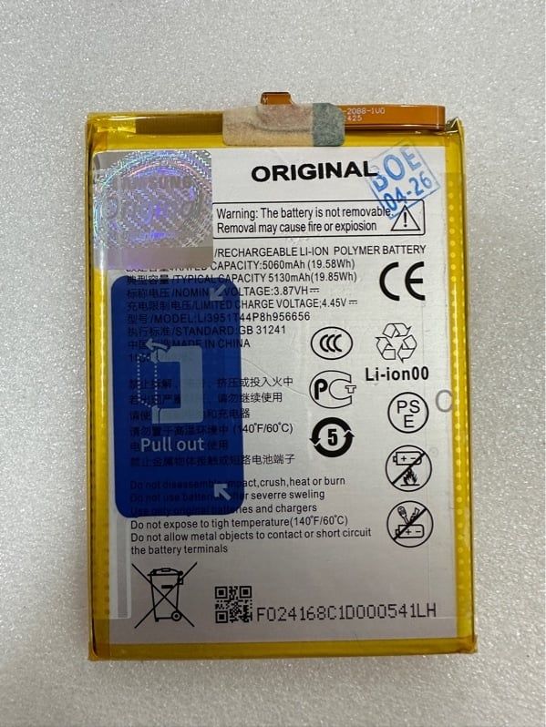 Pin ZTE Li3951T44P8H956656 / Blade V40 / V40 Vita / V40 Design / Nubia Neo 5G - 5130mAh