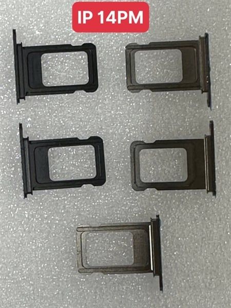 Khay Sim Iphone 14 Pro Max Zin ( Đen, Tím )