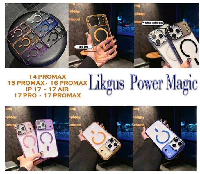 Ốp Lưng Likgus Power Magic Trong Viền Màu