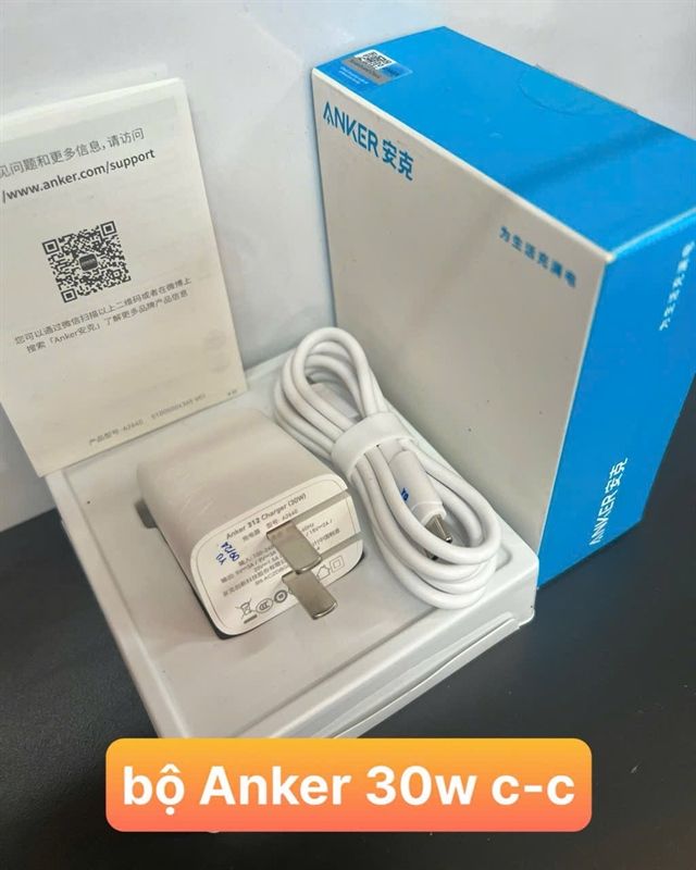 Bộ Sạc Anker 312 30w B2640 c to c / iphone c2c