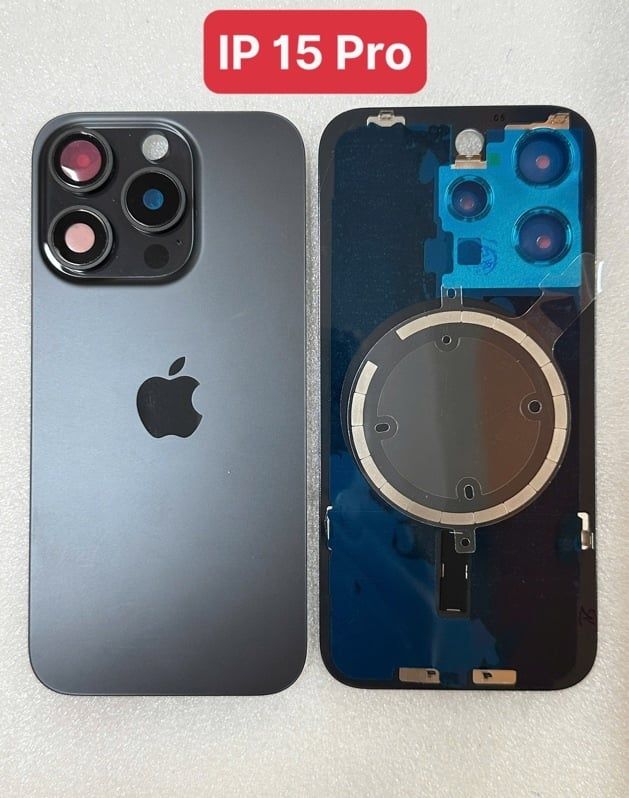 Lưng Iphone 15 Pro Zin - Đen (+ KC+ Sạc Không Dây)