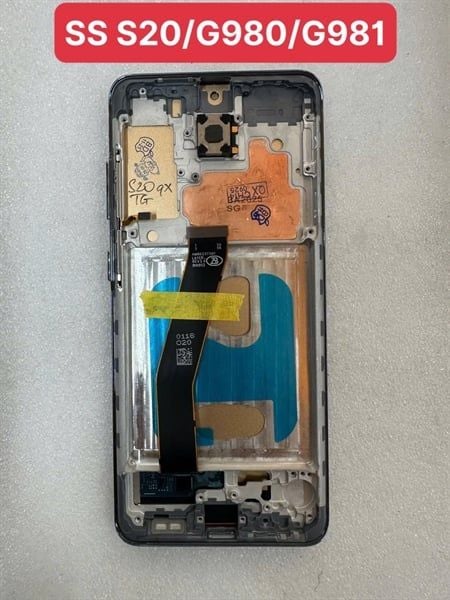 Màn Hình Samsung S20 / G980 / G981 QX Khung - Đen