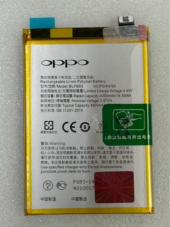 Pin Oppo 893 / Reno 7 - 4G - 4500mAh Zin