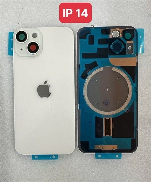 Lưng Iphone 14 Zin - Trắng (+ Cam + Sạc Không Dây)