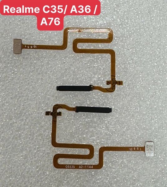 Cáp Home Vân Tay Realme C35 / Oppo A36 / A76 Đen